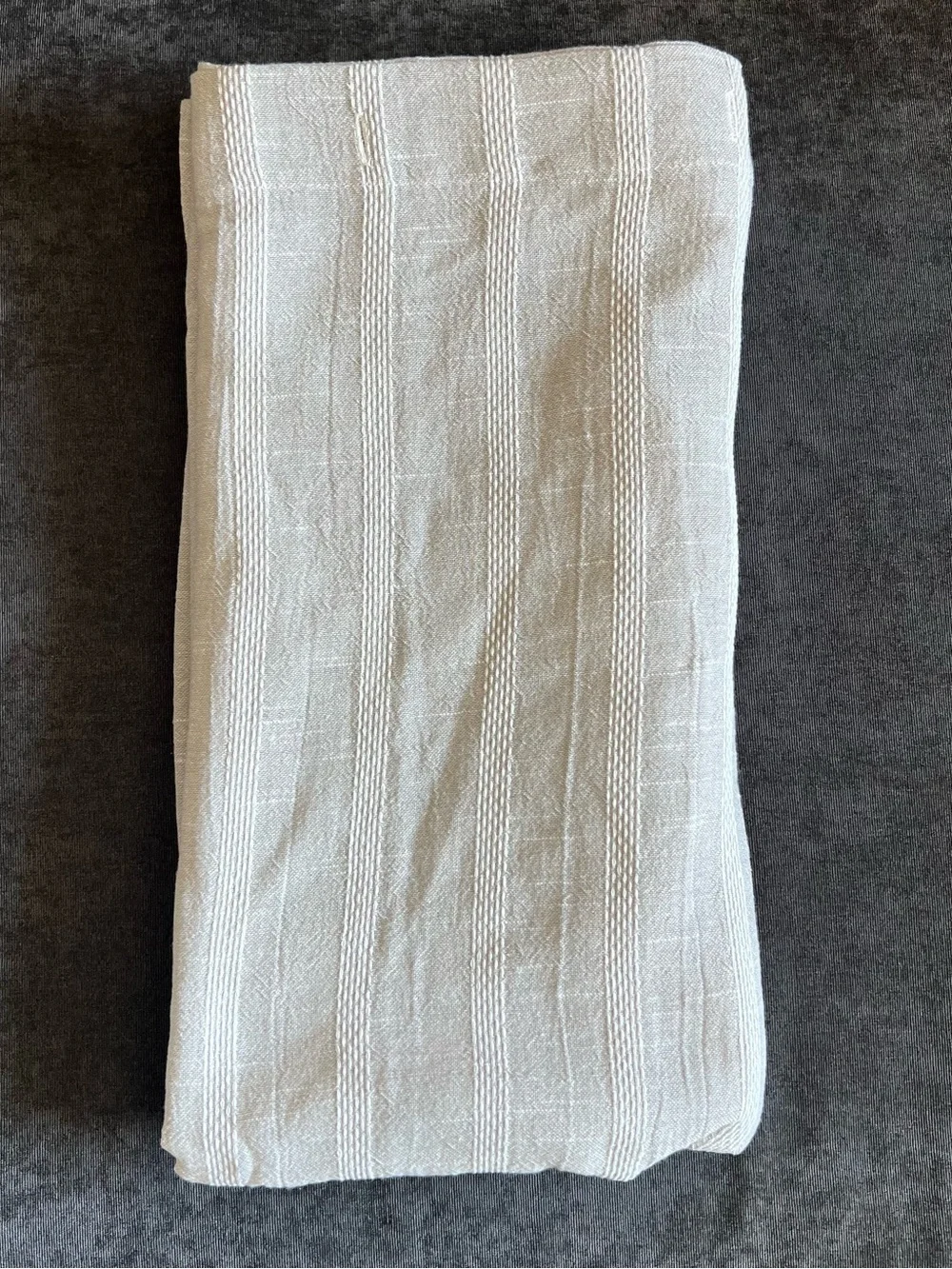 NWOT Threshold Striped Shower Curtain